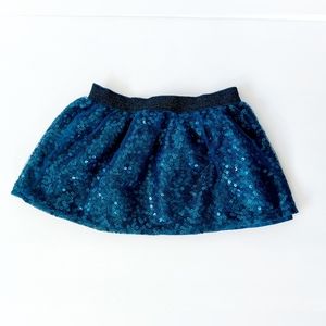 Blue Sequin Tutu Skirt‎ size 2T Crazy 8